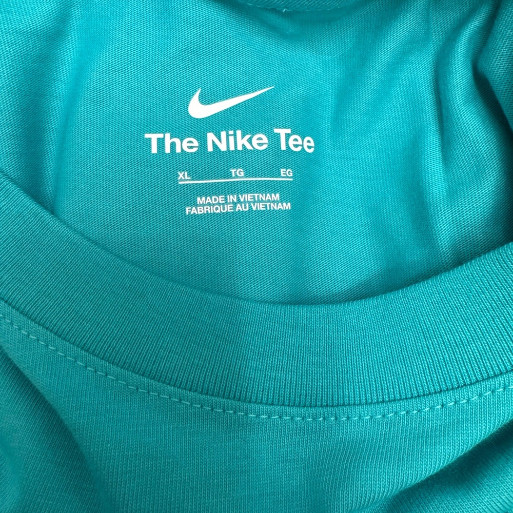 Nike Teal Golf Logo Tee with Pink & White Accents Men's size XL New - Picture 4 of 4